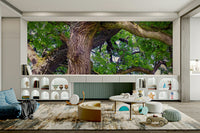 Botanical tree canopy wall art
