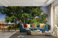 Tranquil tree scene wall mural
