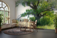 Peaceful nature scene wall mural
