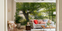 Serene nature scene wall mural
