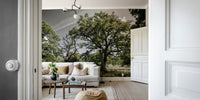 Green tree landscape wall mural
