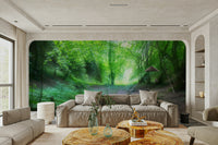 Peaceful forest mural wallpaper
