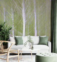 Close-up shot of the mural, showing its smooth, non-glossy finish.

