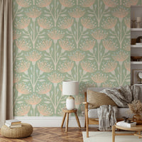 Artistic and serene botanical wallpaper.

