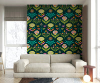 Retro Scandinavian-inspired design wallpaper.

