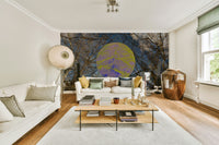 Tree silhouette wall mural design
