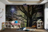 Mysterious and serene atmosphere.

