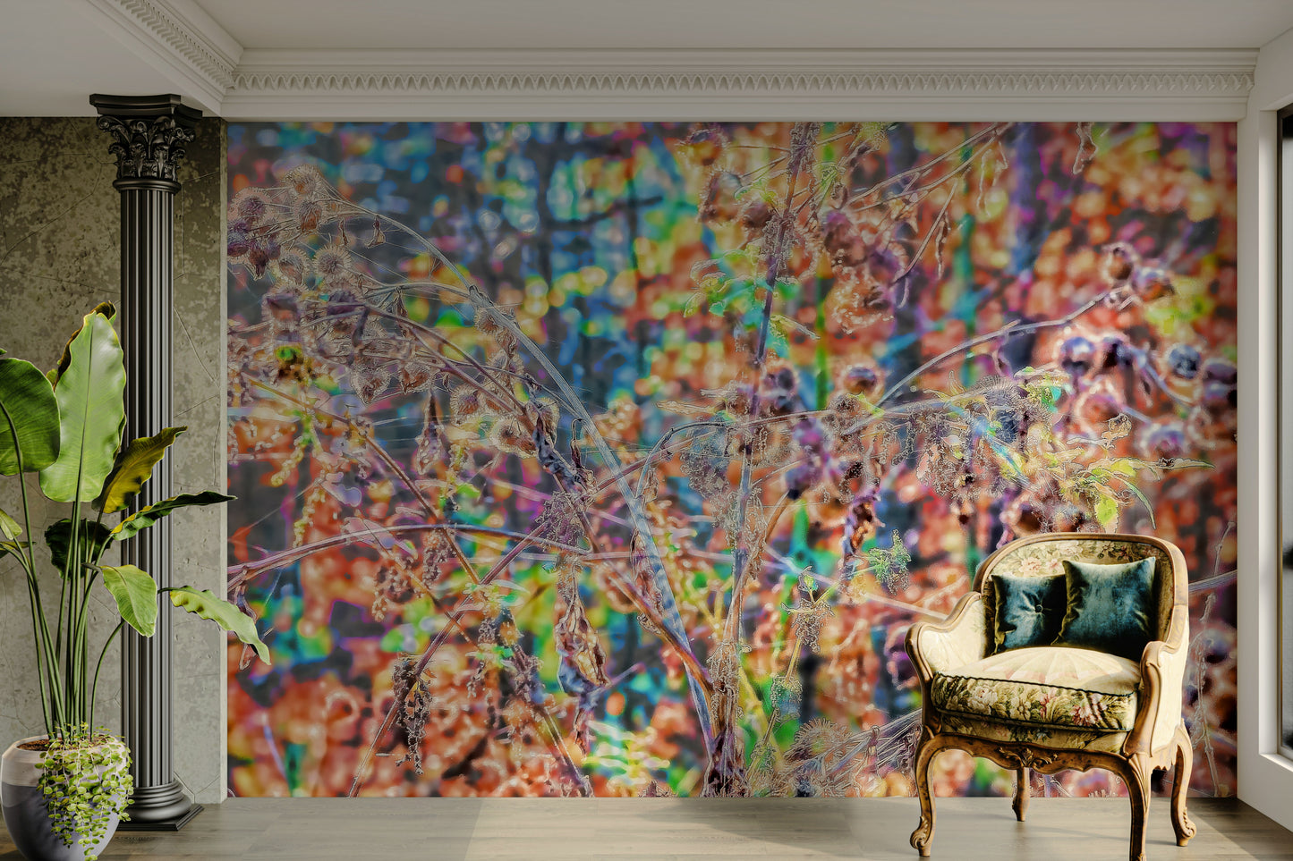 Sense of movement and delicate beauty.

