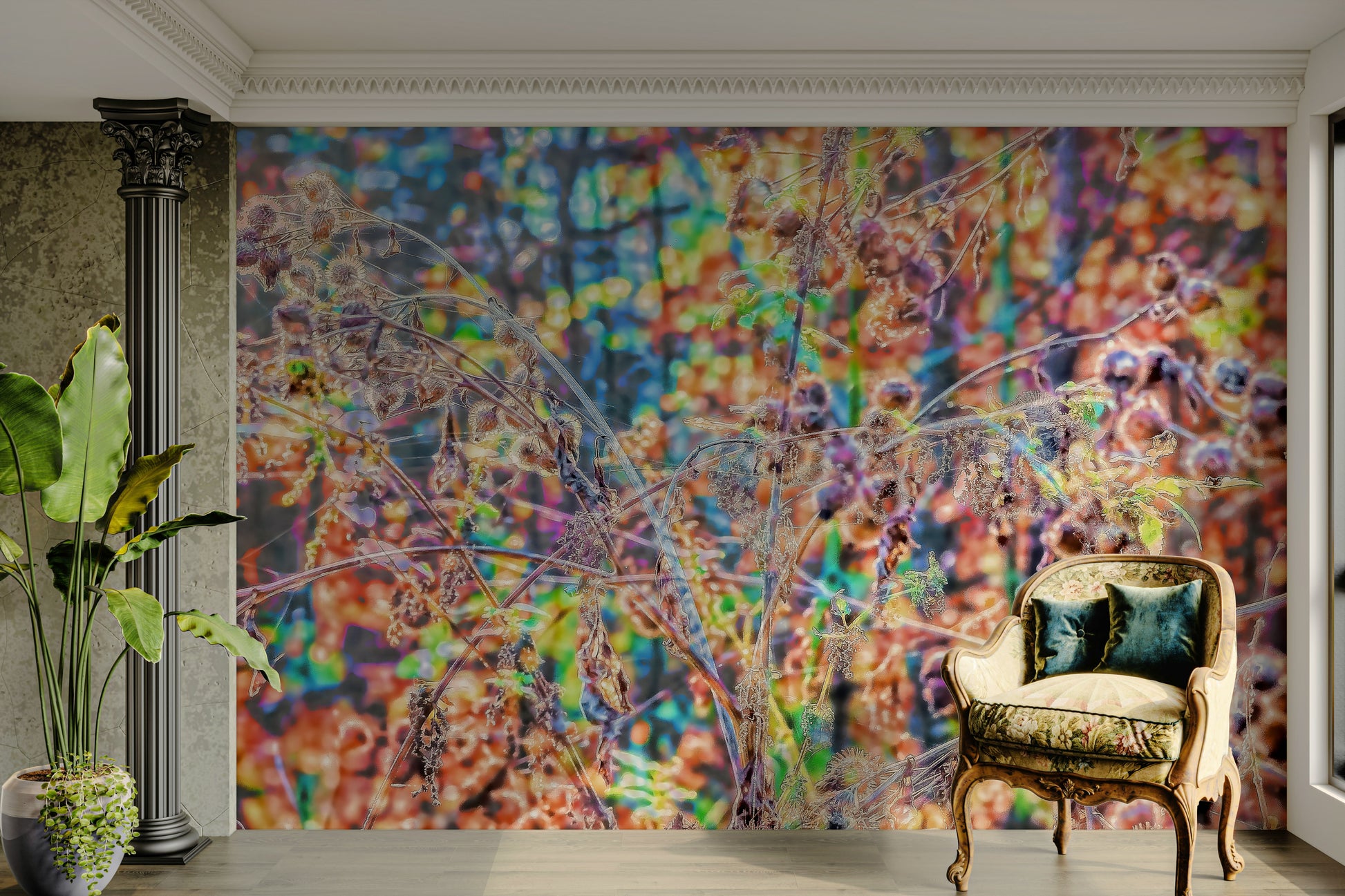 Sense of movement and delicate beauty.

