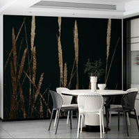 Wall covering evoking peace and natural splendor.

