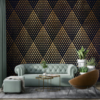 Abstract geometric patterns in bright, varied colors.
