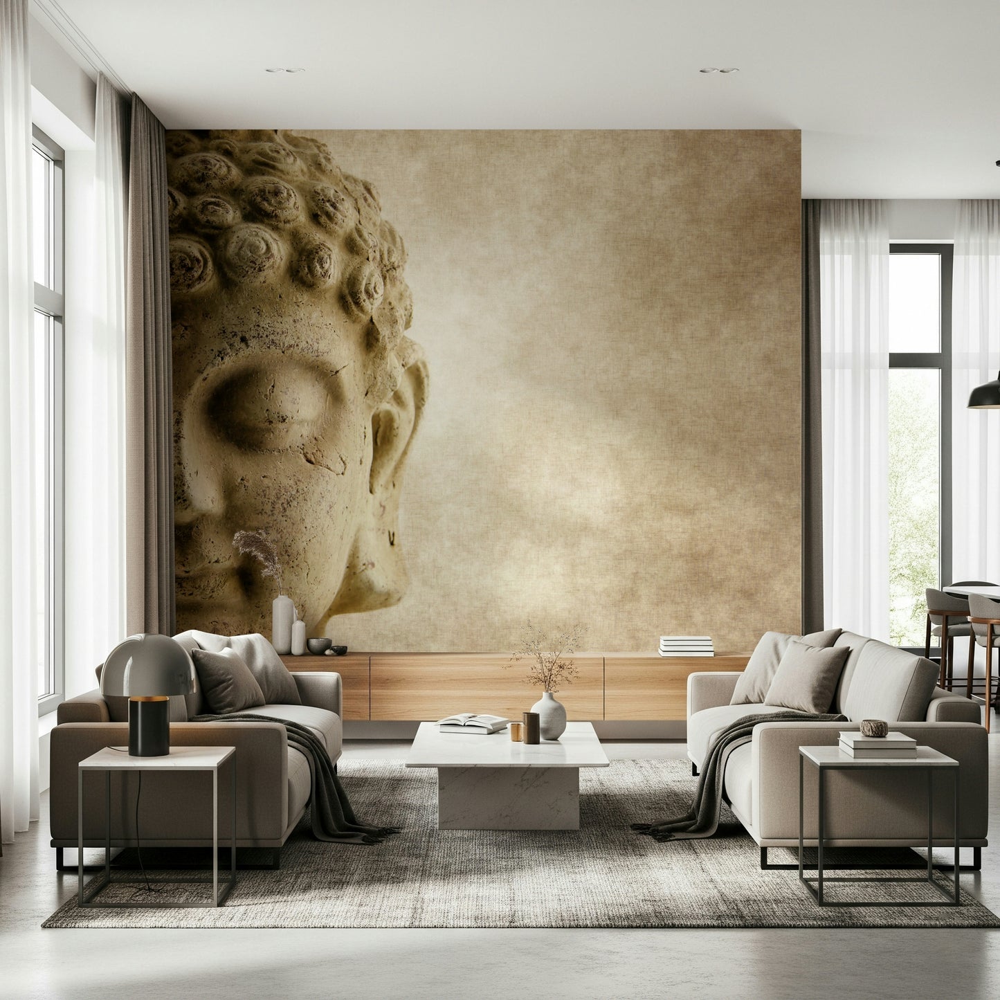 Buddha's Grace Wall Mural