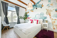 Wall decor evoking tranquility and open space.

