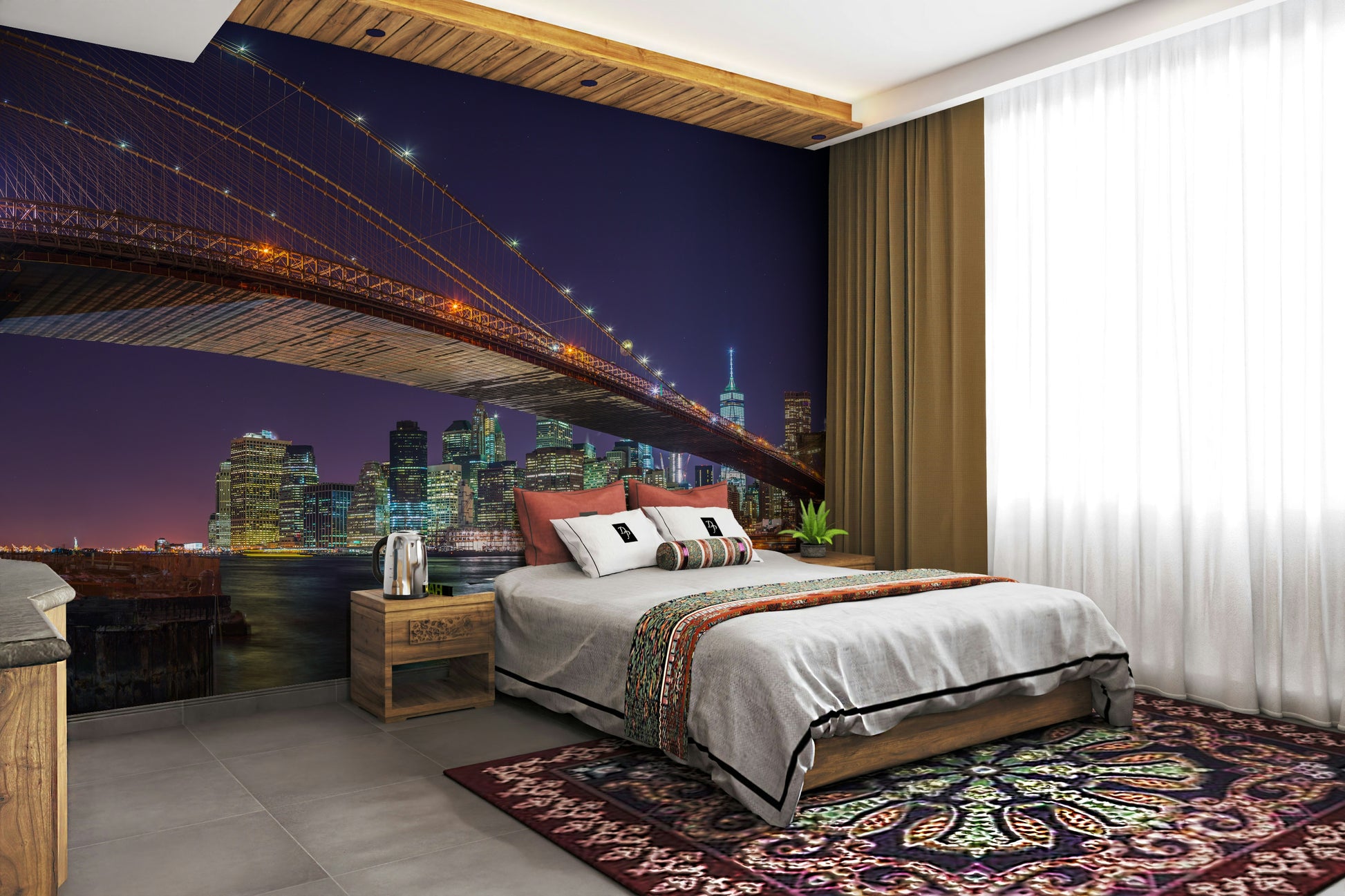 Countless illuminated skyscrapers.

