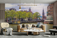 High-resolution image of a canal.

