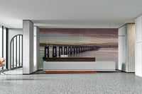 Soft, ethereal sunrise light.

