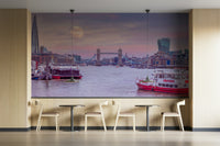 artistic view of london at dusk

