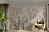 Wheat swaying gently in the breeze.

