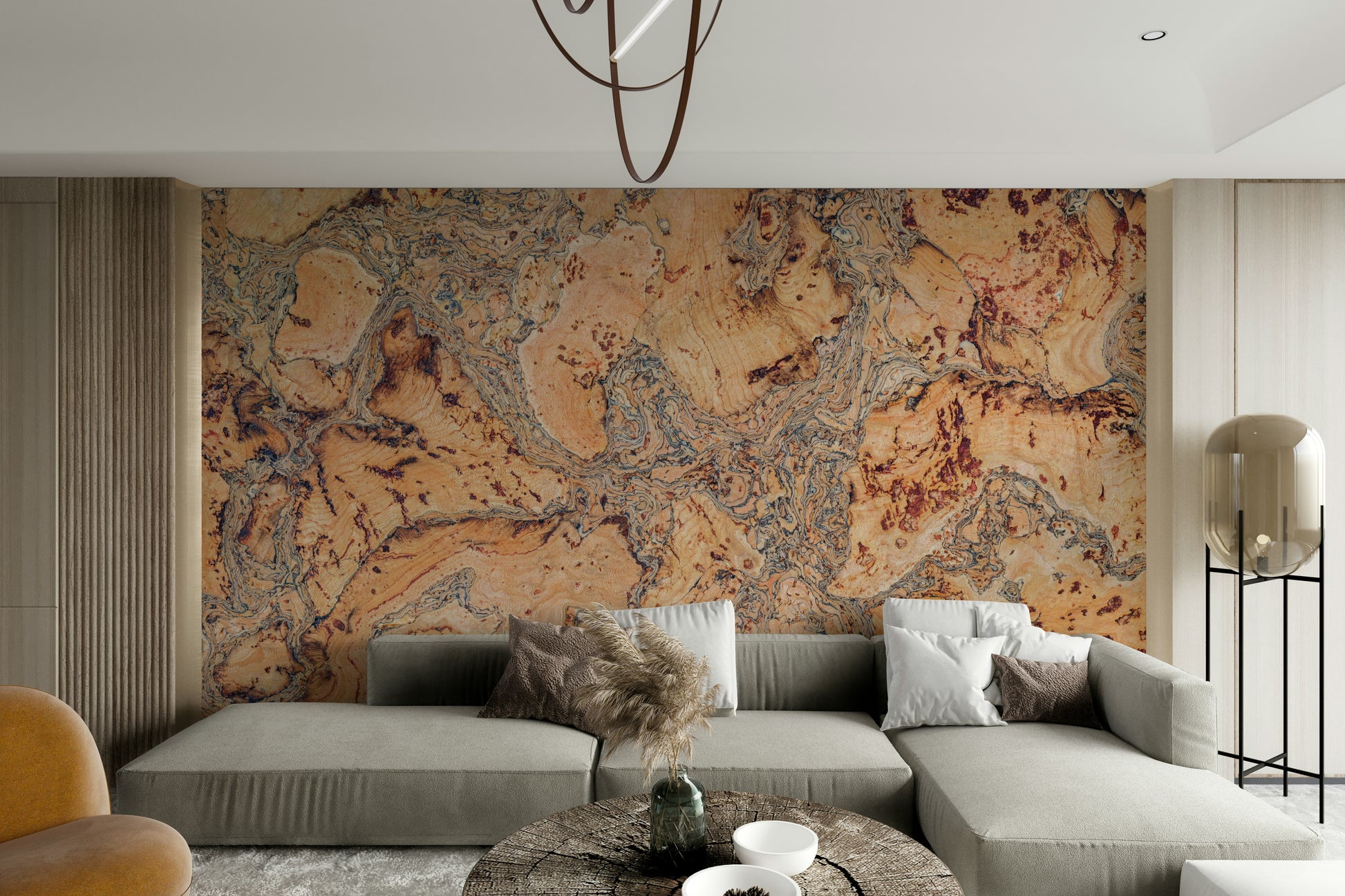 natural cork with intricate swirls

