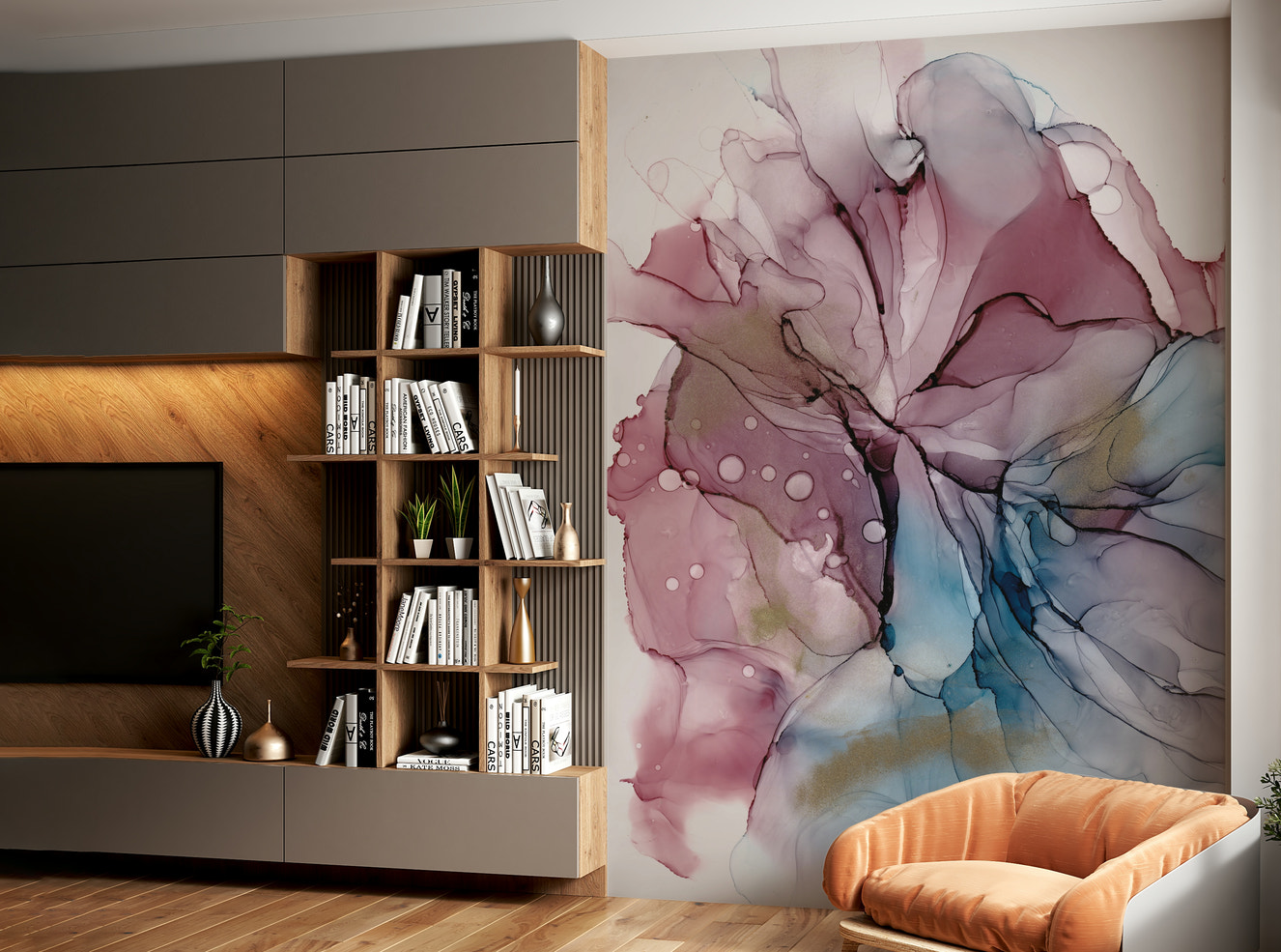 fluid dreamscape wall mural

