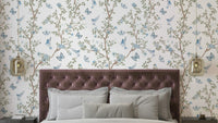 bluebird chinoiserie garden serenade wallpaper

