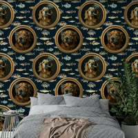 Full view of the mural on a wall.

