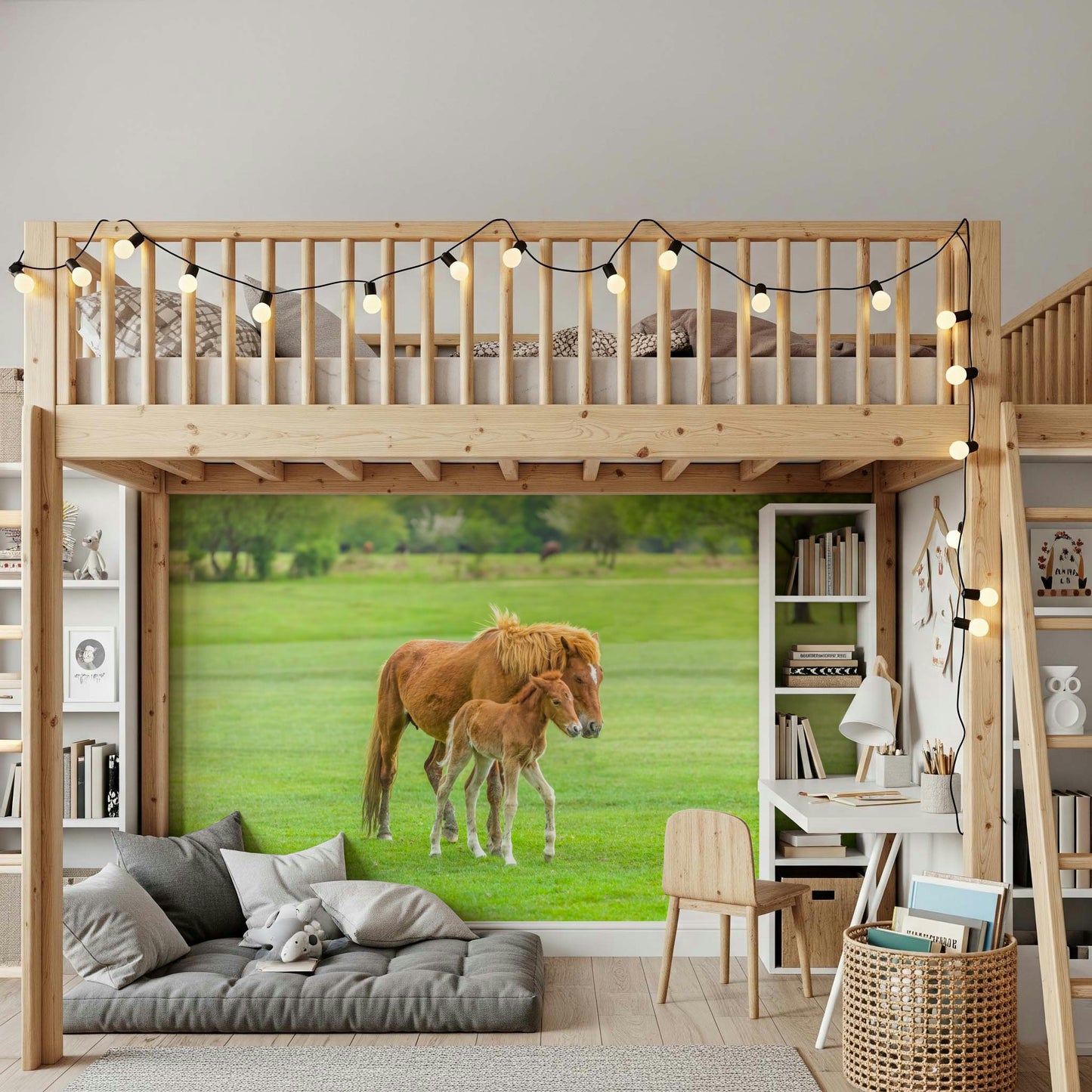 Foal's First Steps Wall Mural