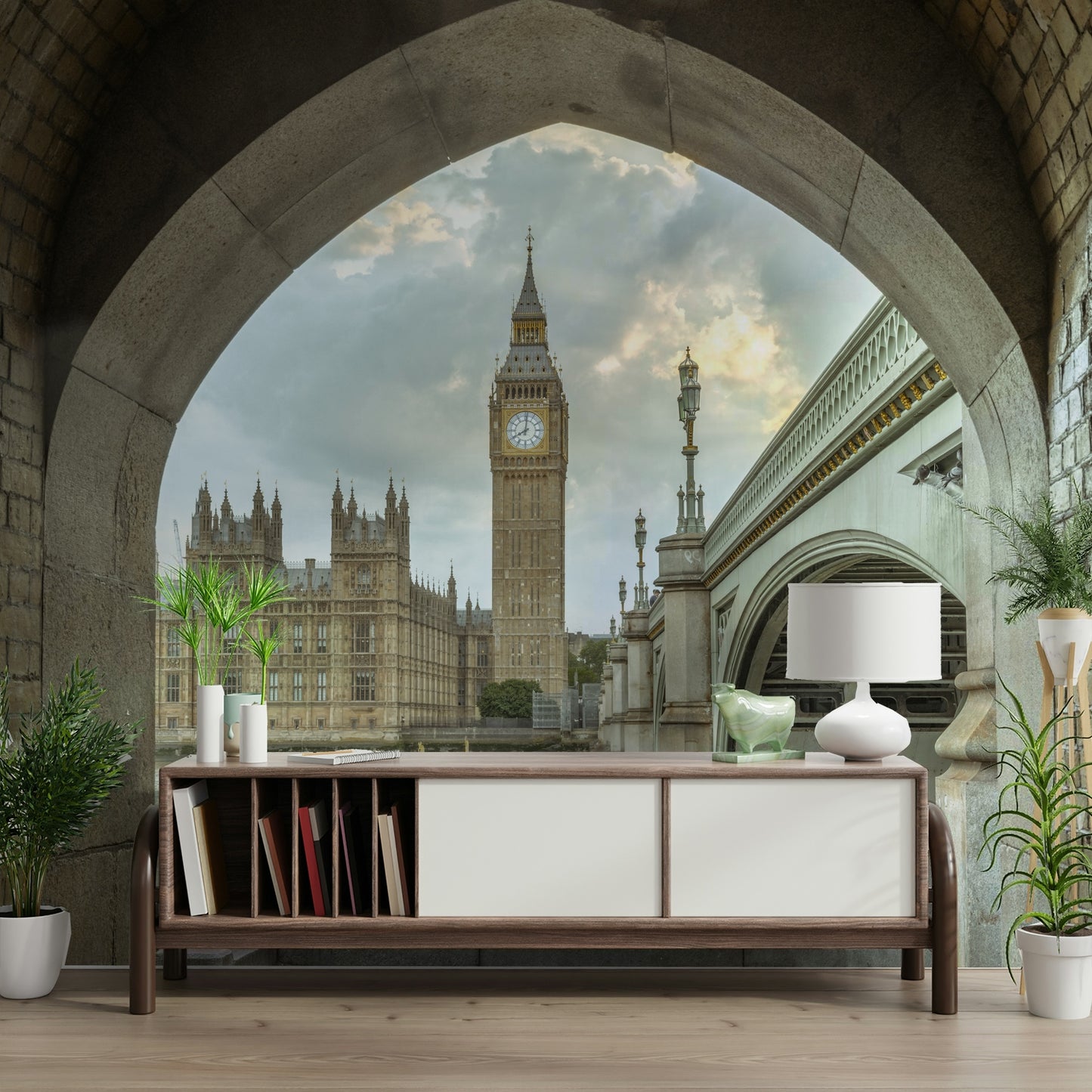 London's Big Ben and Houses of Parliament.

