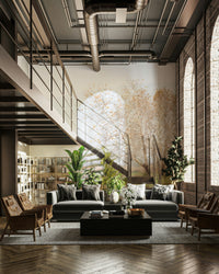 Suitable for a living room, bedroom, or a nature-inspired, calming, contemplative interior.
