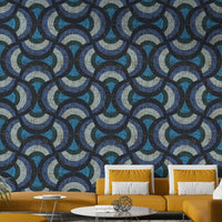 The circles are in various shades of blue.
