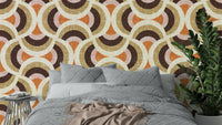 A stylish geometric wallpaper pattern.
