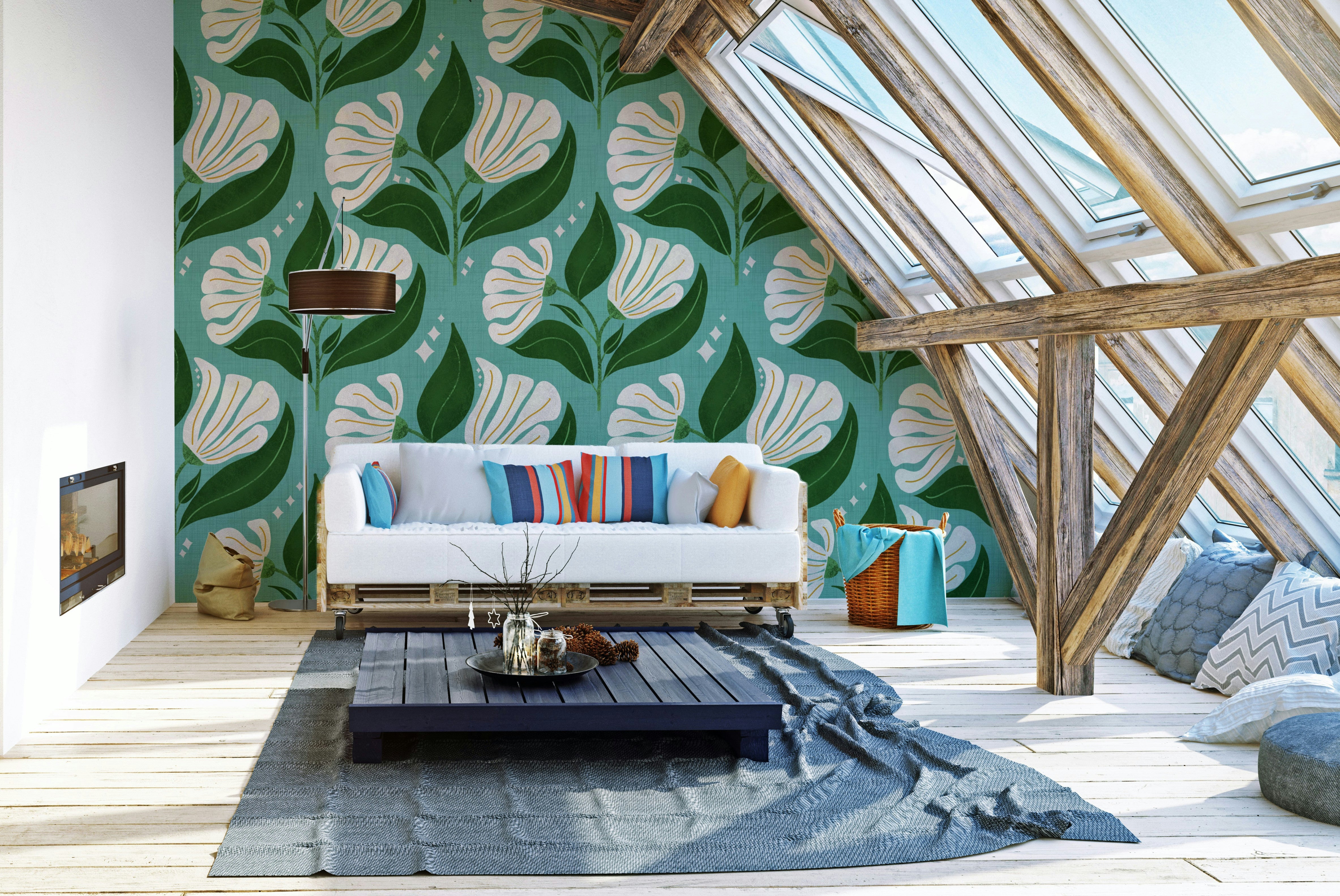 Suitable for a retro, eclectic, or themed interior.
