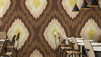 A modern geometric wallpaper pattern.
