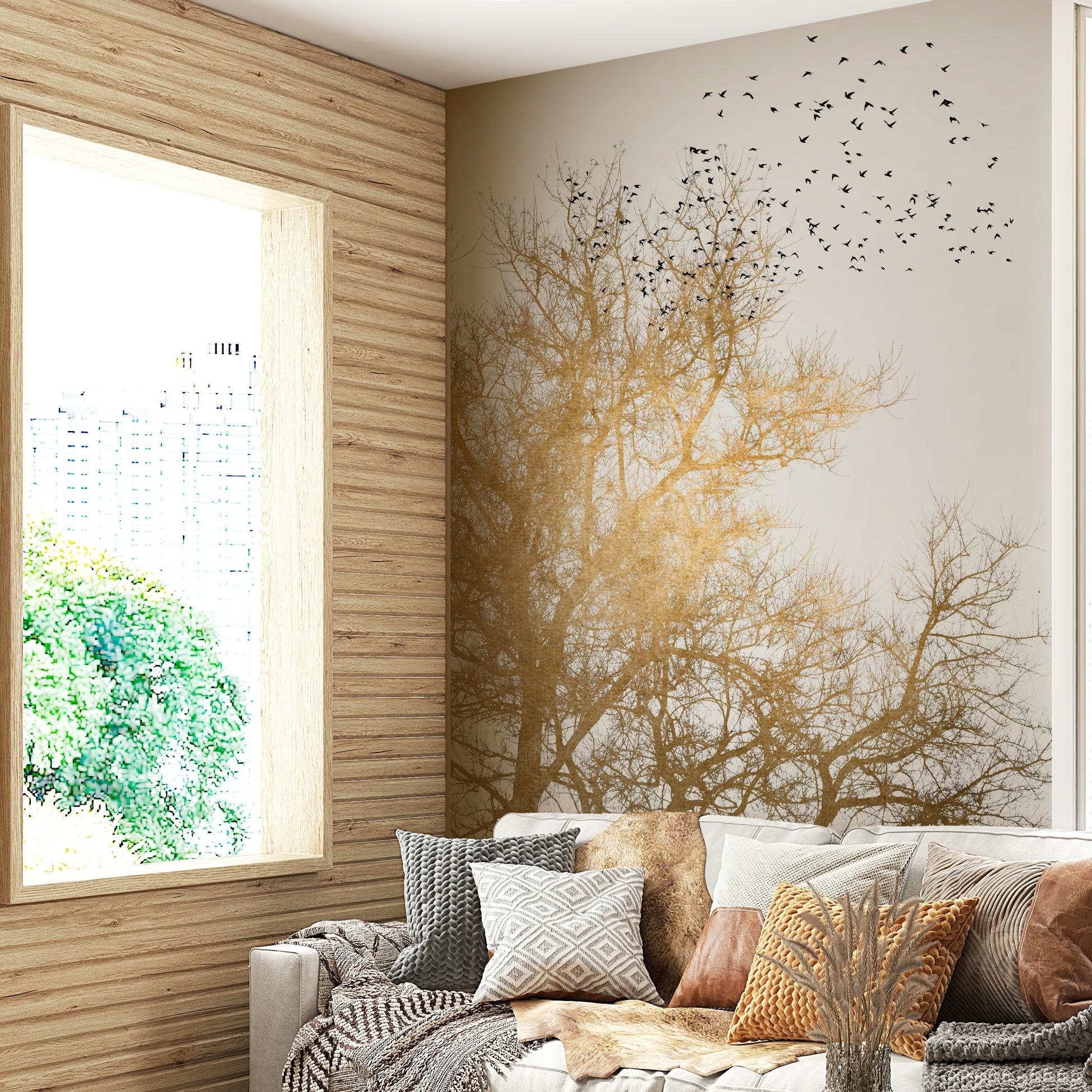 There might be subtle clouds or a clear horizon line.
