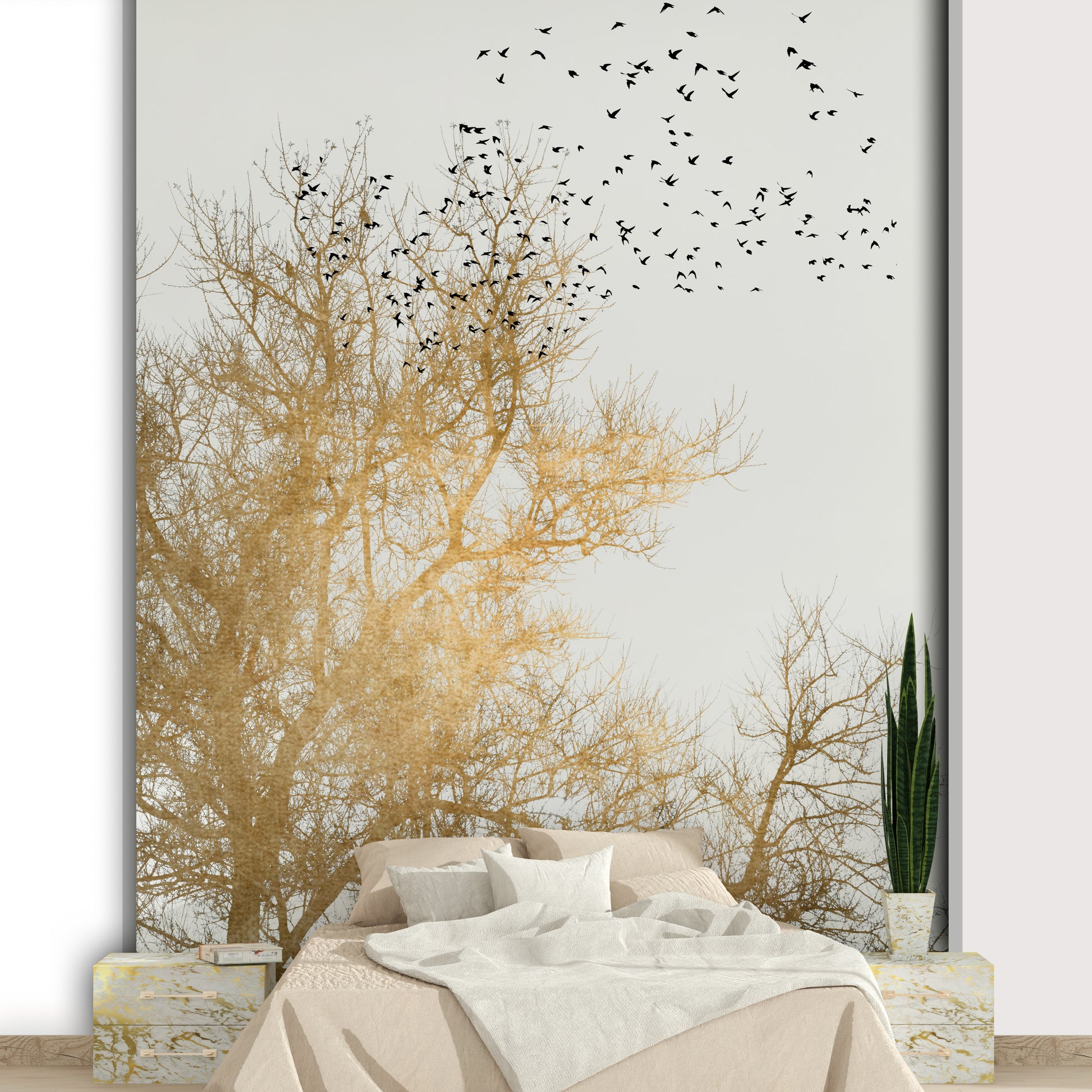 The texture appears smooth and ethereal, like a painted sky.
