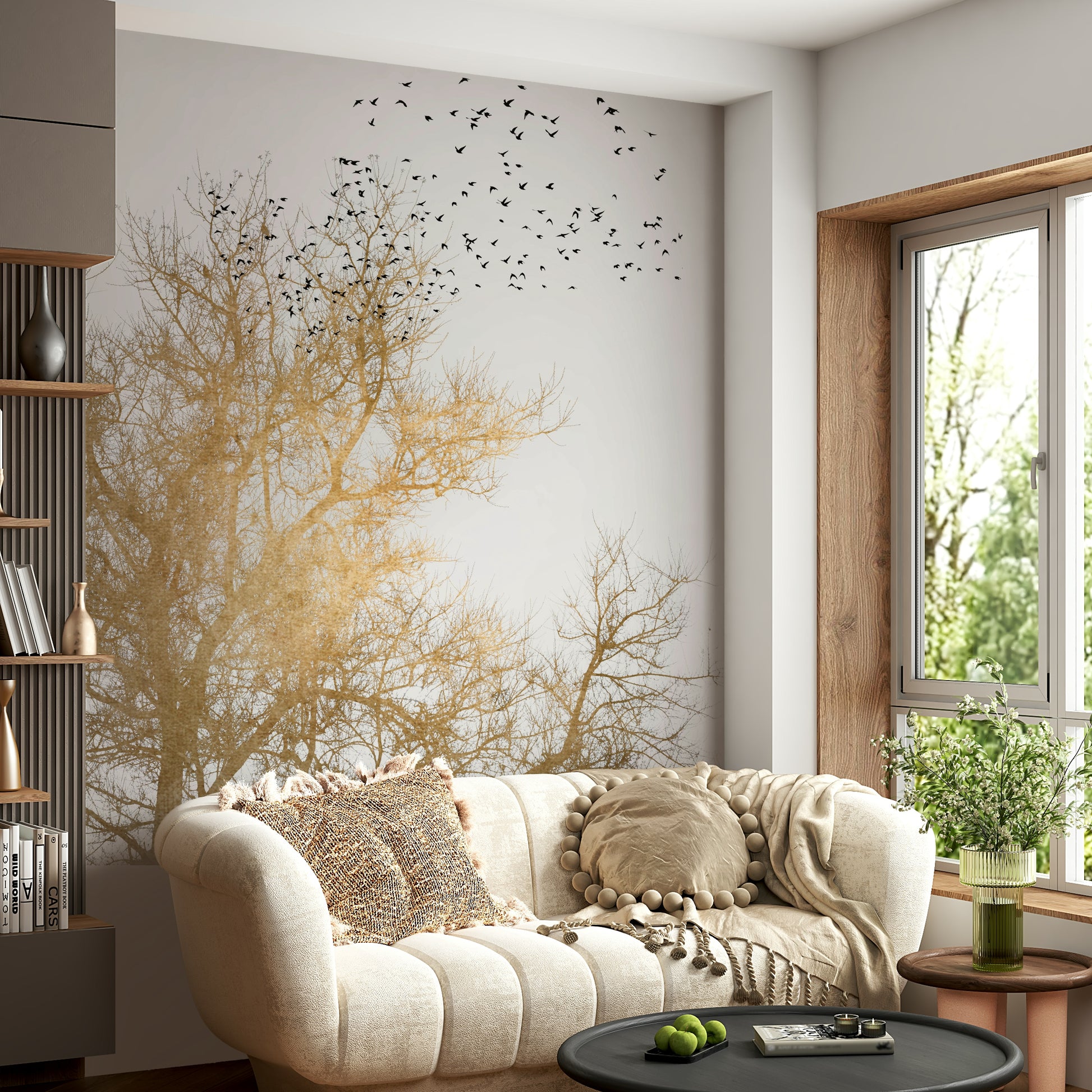 There's a strong sense of warmth, peace, and natural grandeur.
