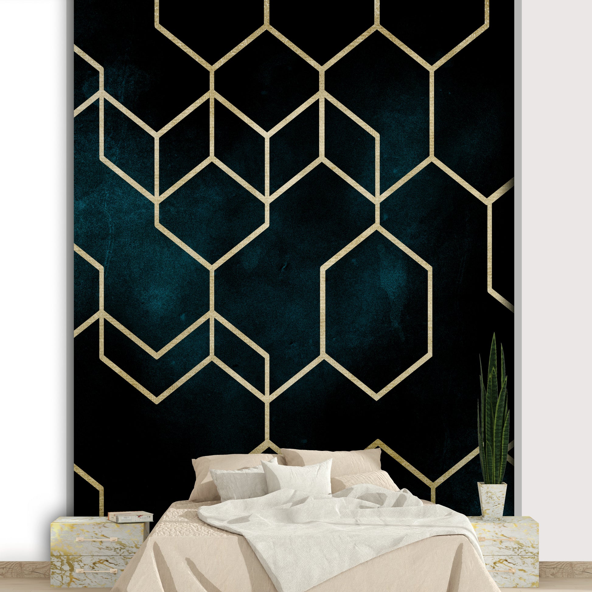 The design is clearly inspired by the classic Tetris video game.
