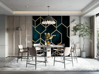 A vibrant and playful wall mural.
