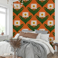 A vibrant and energetic retro wallpaper pattern.

