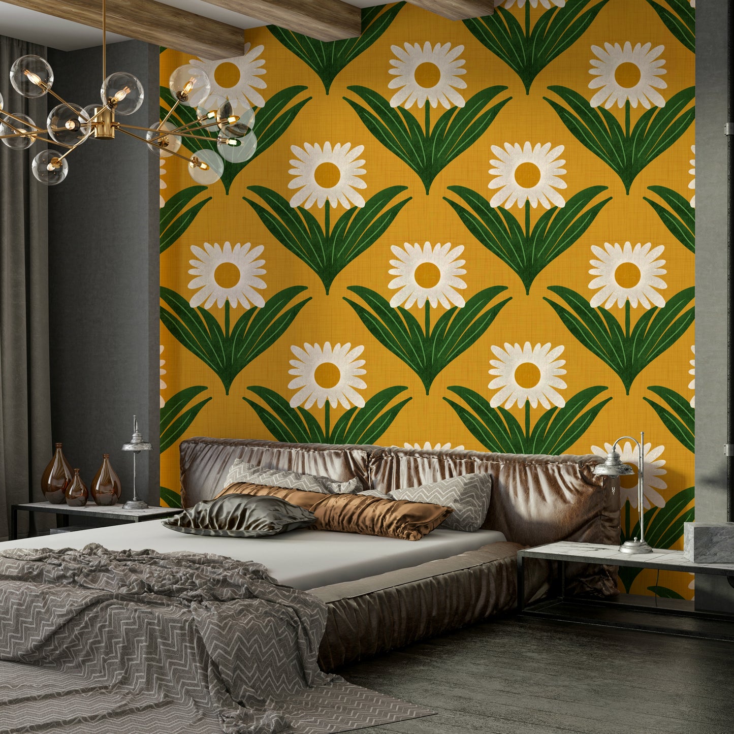 Suitable for a retro, eclectic, or themed interior.
