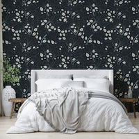 Timeless Ginkgo Garden mural for a living room.

