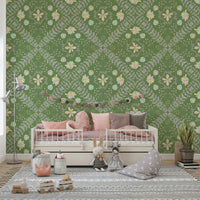 symmetrical floral tapestry design

