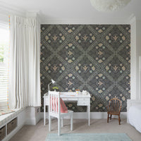 gray wallcovering

