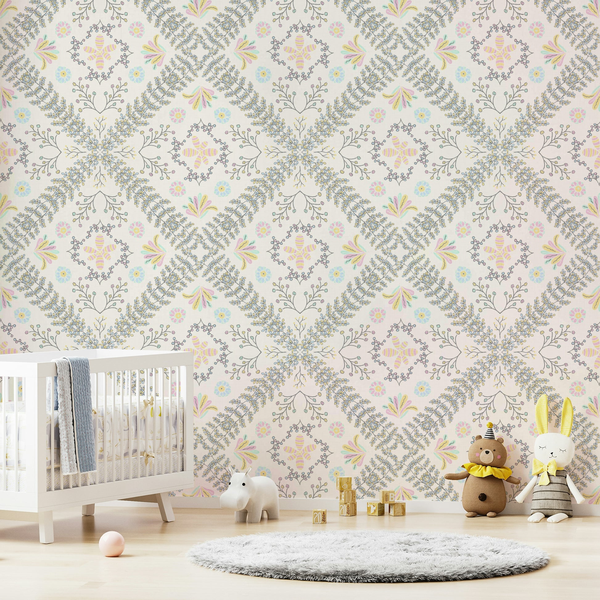 rustic tapestry look wallpaper

