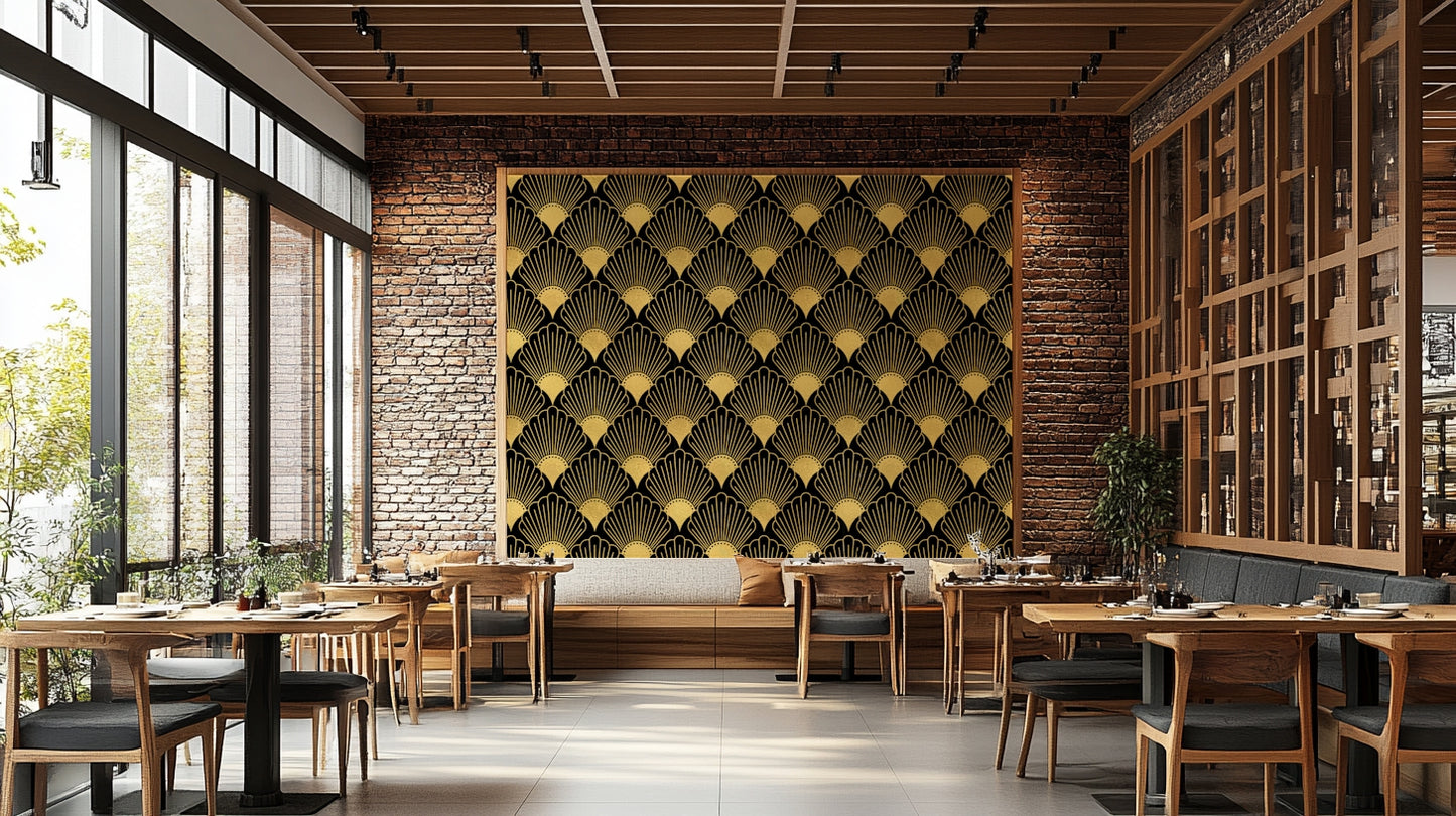 elegant geometric wall design