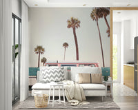 vintage van in a sunny setting

