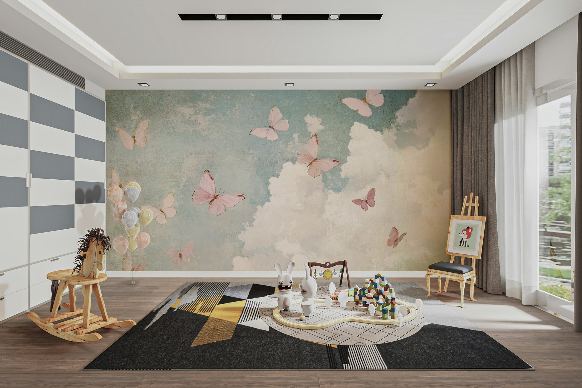 Pattern with a charming and artistic feel.

