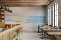 The sand is a light, golden color.

