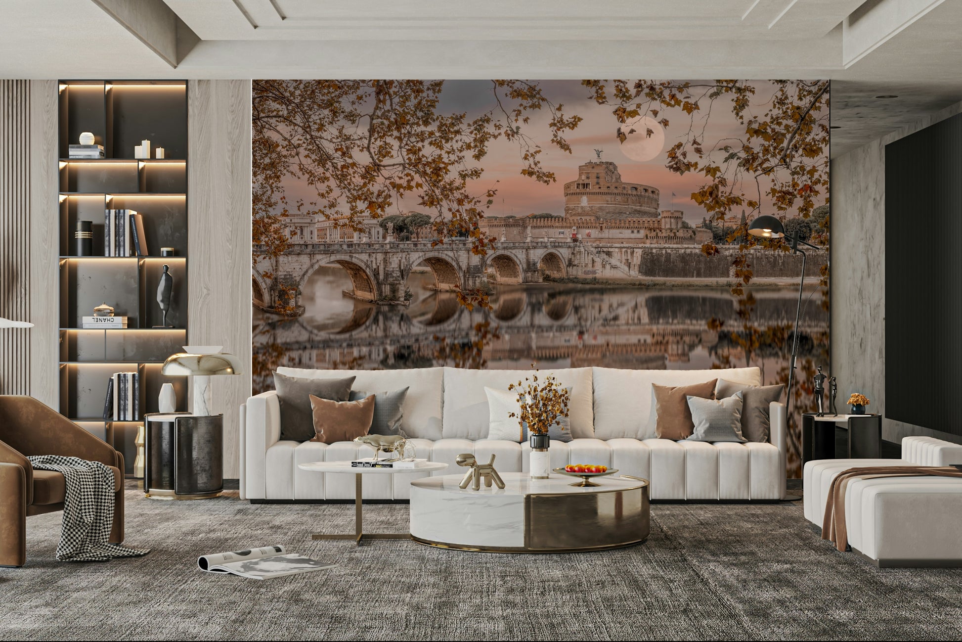 The mood is peaceful and romantic.

