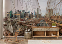 The image shows a sweeping panoramic view of the cityscape, including iconic skyscrapers.

